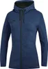 JAKO Damen Kapuzenjacke Premium Basics marine meliert Productafbeelding-voorbeeld