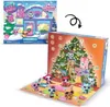An open advent calendar with Littlest Pet Shop figures and a Christmas tree scene. Podgląd zdjęcia produktu