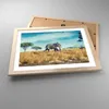 Gerahmtes Poster - Rahmen in heller Eiche - Surreal Elefant Produktbild-Vorschau 3