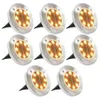 vidaXL Solární zemní světla 8 ks. LED teplá bílá Náhled obrázku produktu 6