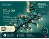 Lumineo Lichterkette Cluster Twinkle 448 LED 4,2 m warm Produktbild-Vorschau 1