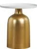 Miliboo - Runder Design-Beistelltisch aus Metall goldfarben Produktbild-Vorschau 1