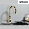 KLARWERK® NAVIS | Edelstahl ausziehbare Küchenarmatur Gold Produktbild-Vorschau 2