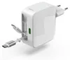 Hama Schnellladegerät GaN, 2x USB-C, ausziehbares Produktbild-Vorschau 4