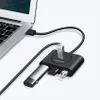 Ugreen USB 3.0 + USB-C 3.1 4 Port OTG Hub Black Produktbild-Vorschau 4
