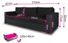 Schlafsofa Bird - Sofa mit Schlaffunktion und Bettkasten, Produktbild-Vorschau 5