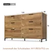 okwish Komoda 120 x 40 x 76 cm, úložná skříň, kuchyňská Náhled obrázku produktu 9