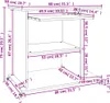 vidaXL Schreibtisch Betongrau 80x50x75 cm Holzwerkstoff Produktbild-Vorschau 7