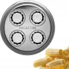 A close-up of a pasta maker attachment and some finished pasta. Náhled obrázku produktu