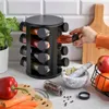 Otočný Kuchynský Stojan na Koreničky s 16 Sklenenými Náhľad obrázku produktu 4