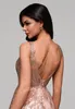 Ombre Abendkleid mit Glitzer-Stickereien und tiefem Produktbild-Vorschau 9