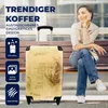 MuchoWow® Koffer Handgepäck Trolley Rollkoffer Kleine Produktbild-Vorschau 2