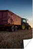 MuchoWow® Poster Traktor - Grün - Sonnenuntergang - Produktbild-Vorschau 1