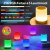 LED Nachttischlampe 2er Set, Nachttischlampe Touch Produktbild-Vorschau 2
