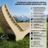 Holzliege Wellenliege Waldsofa Relaxliege Gartenliege Produktbild-Vorschau 2