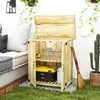 Casetta da giardino Outsunny in legno, casetta per attrezzi Anteprima dell’immagine prodotto 2