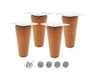 Drewniane nogi meblowe 9 cm z metalowym mocowaniem w Podgląd zdjęcia produktu 1
