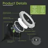Solar Bodenleuchte(8 Stück,mit 8LEDs),LED Produktbild-Vorschau 4