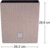 kvetináč 26cm RATOlow DRTS265L-7529U mocca plastový Náhľad obrázku produktu 3