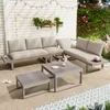Flieks Gartenlounge-Set 6 Teilig, Balkonmöbelset mit 2 Produktbild-Vorschau 1