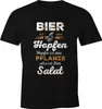Herren T-Shirt Bier ist aus Hopfen, Hopfen ist eine Pflanze Produktbild-Vorschau 1