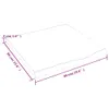 Piano tavolo vidaXL marrone chiaro 60x60x(2-4) cm in legno Anteprima dell’immagine prodotto 8