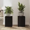vidaXL Plantenstandaard, 2 stuks, zwart, eikenhoutlook, 25 Productafbeelding-voorbeeld 4