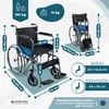 Invalidný vozík skladací Mobiclinic s vlastným pohonom Náhľad obrázku produktu 16