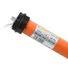 A close-up of an orange tubular motor with a label showing specifications. Produktbild-Vorschau