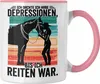 Trendation - Reiterin Geschenk Tasse Spruch Ich Dachte Ich Produktbild-Vorschau 1