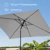 SVITA Sonnenschirm Set 3x2m Balkonschirm rechteckig mit Produktbild-Vorschau 4