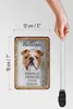 Blechschild Spruch 12x18cm Bulldogge Hund gesellig Schild Produktbild-Vorschau 5