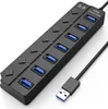 INF Hub USB 3.0 5 Gbps a 7 porte con pulsanti on/off Anteprima dell’immagine prodotto 1