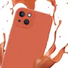 Cadorabo Hülle für Apple iPhone 14 Schutz Hülle in Orange Produktbild-Vorschau 3