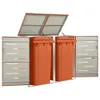 vidaXL Mülltonnenbox für 2 Tonnen 138x77,5x112,5 cm Produktbild-Vorschau 2