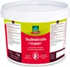A white plastic tub with a colorful label containing product information and branding. Produktbild-Vorschau