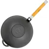 2L Wok Bratpfanne Gusseisen Griff abnehmbar Asia Schmortopf Produktbild-Vorschau 3