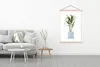 MuchoWow® Textilposter Zimmerpflanze - Blumentopf - Weiß Produktbild-Vorschau 3
