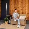 di volio záhradná lavica Verbana béžovo/šedá Náhľad obrázku produktu 1