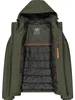CMP Heren Outdoorjas, model Fix Hood, kleur: olijfgroen, Productafbeelding-voorbeeld 4