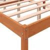 vidaXL Seniorenbett Wachsbraun 140x200 cm Massivholz Kiefer Produktbild-Vorschau 7