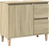 A product image of a wooden cabinet with two drawers on the right and a door on the left, standing on four legs. Náhľad obrázku produktu