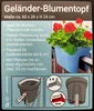 Pflanztopf Geländer Anthrazit Balkon Blumenkasten Produktbild-Vorschau 7