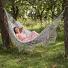 Outtec® Hängematte - 200x150 cm, bis 200kg - Boho Baumwoll Produktbild-Vorschau 6