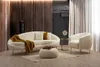 Hanah Home, Eses - Cream Bouclett, Canapés classiques, Voir les images du produit 2