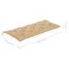 Möbel Klappbare Gartenbank mit Auflage 118 cm Bambus - Produktbild-Vorschau 10