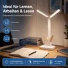 LED Schreibtischlampe dimmbar mit Akku – Doppelarm, 3 Produktbild-Vorschau 3