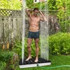 LARS360 Mobilní zahradní sprcha z WPC, podlahová sprcha pro Náhled obrázku produktu 6