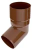 Plastové koleno BRYZA 67° Ø 63 mm, hnedé RAL 8017 Náhľad obrázku produktu 1