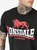 Lonsdale Lion T-shirt met korte mouwen, zwart, twee Productafbeelding-voorbeeld 6